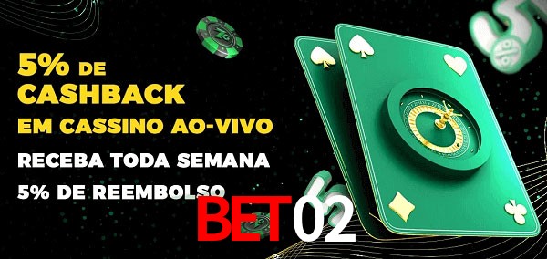Promoções do cassino ao Vivo BET02